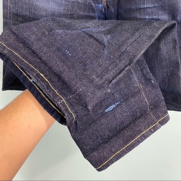 Flat‎ Head 3002 Slim Tapered Blue Dark Wash Jeans Sz 30 - Picture 9 of 13